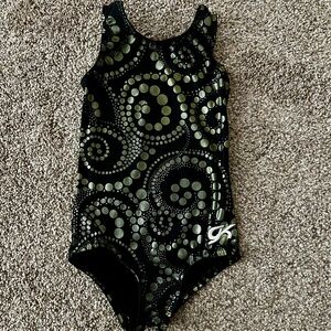 Black and Gold GK Girl’s Leotard TD